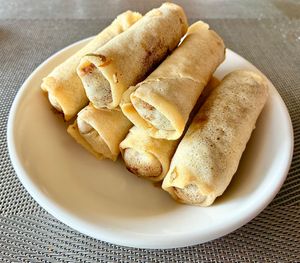 Vegetable spring rolls  at Olu in Kalutara