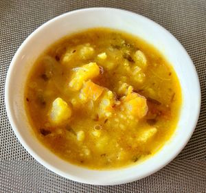 Aloo bhaji at Olu in Kalutara
