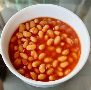 Baked beans  at Fusion  in Galle