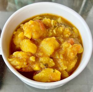 Aloo mutter  at Fusion  in Galle