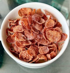 Kurakkan flakes  at Fusion  in Galle