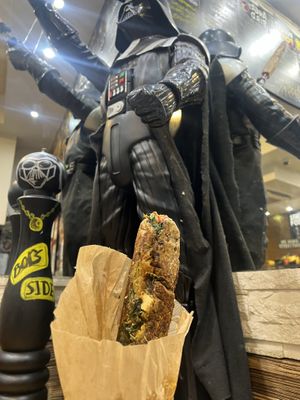 Vegan baguette   at Bors GasztroBár in Budapest
