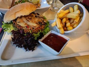 Burger at Fusion in Gran Canaria