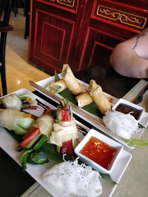 vegan starters at Fusion in Gran Canaria