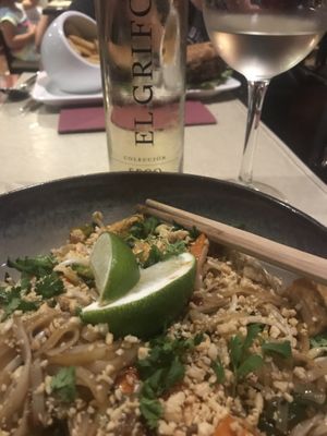 Vegan Pad Thai at Fusion in Gran Canaria