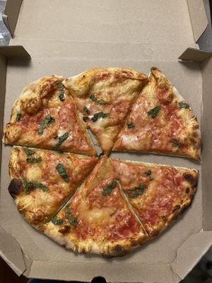 Margherita pizza at Herbívoro -  Av. Suba in Bogota