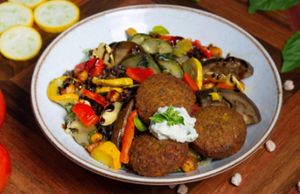 Falafel Salad at Herbívoro -  Av. Suba in Bogota