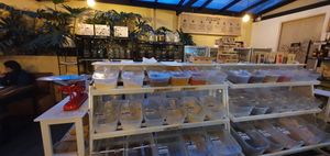 Bulk food section at Herbívoro -  Av. Suba in Bogota