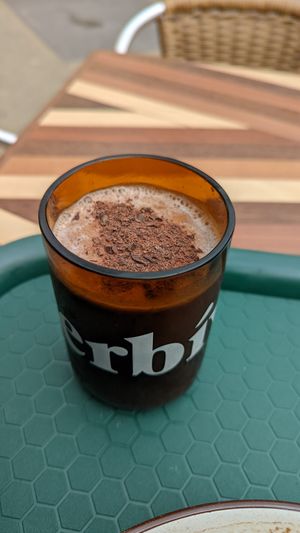 Cacao drink at Herbívoro -  Av. Suba in Bogota