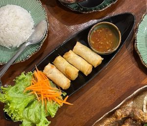 Spring Rolls at More rar kot - มรกฎ in Chiang Mai