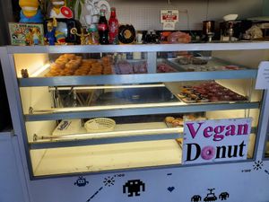 Lots of Vegan donuts at Donut Panic in San Diego