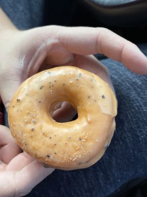 thai tea yeast donut  #Veganuary at Donut Panic in San Diego