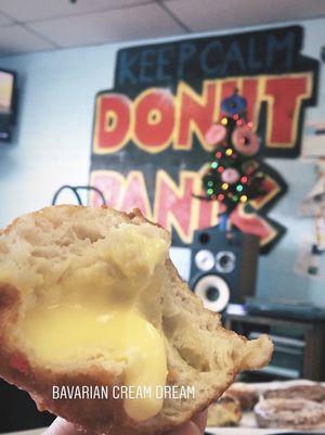 the Bavarian cream at Donut Panic in San Diego