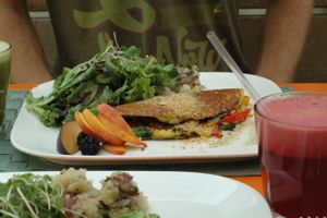 Super delicious brunch at Live. Photo taken 2012. at Live Organic Food in Toronto