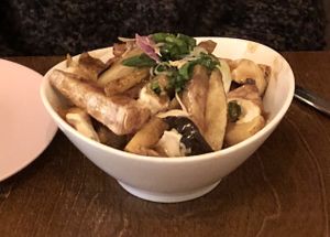 Poutine. Try it!! at Live Organic Food in Toronto