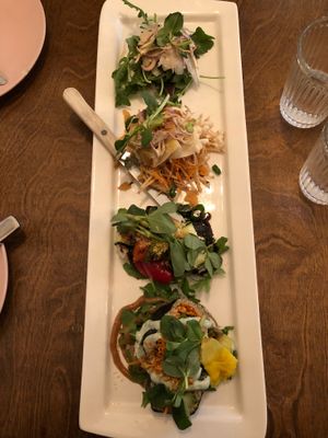 Raw platter at Live Organic Food in Toronto