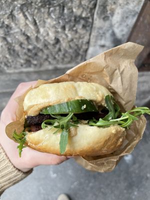   at Inez Bagel Shop in Budapest