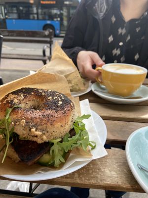   at Inez Bagel Shop in Budapest