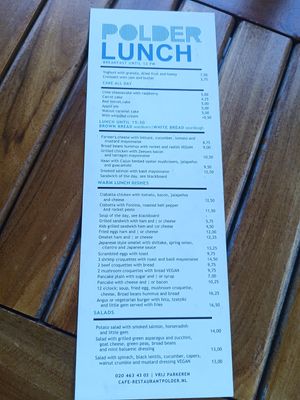  at Cafe Restaurant Polder in Noord-holland