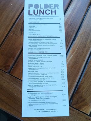  at Cafe Restaurant Polder in Noord-holland