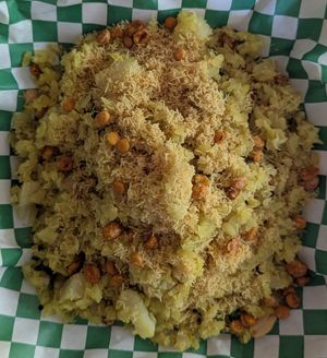 Pohe at Foodie Mumbhaiya in Portland