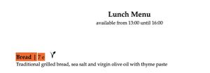 Vegan Options  at Bilo Restaurant & Bar in South Carolina