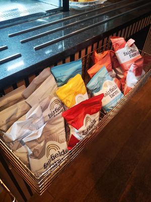 All crisps were suitable for vegans at The Deli Hylands in Chelmsford