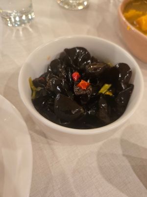 Wood ear mushrooms at Changhe Building & Light Meal in Magong City