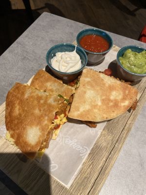 Quesadillas with soy chunks  at O'Learys Moss in østfold
