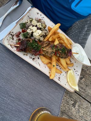 Greek platter at Villa Vegana in Mallorca