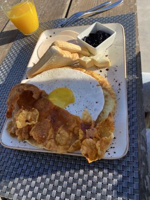 Usa breakfast at Villa Vegana in Mallorca