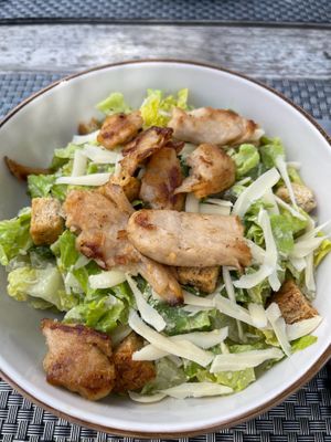 Caesar salad at Villa Vegana in Mallorca