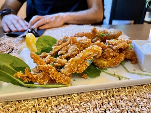 Calamari  at Villa Vegana in Mallorca