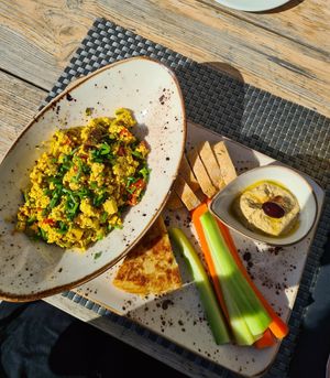 Breakfast. Ordered "Traveler". at Villa Vegana in Mallorca