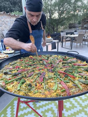 Paella night  at Villa Vegana in Mallorca