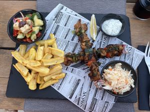 Greek platter   at Villa Vegana in Mallorca