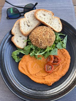 Burrata bliss   at Villa Vegana in Mallorca