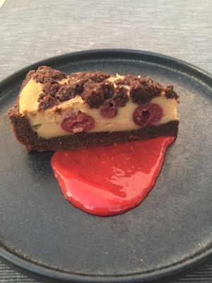 Chocolate Cherry Cheesecake  at Villa Vegana in Mallorca