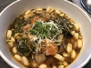 Minestrone at Villa Vegana in Mallorca