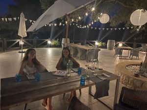 Den hyggelige gårdhave at Villa Vegana in Mallorca