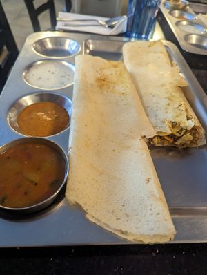 Gobi Chettinad Dosa at Udupi Palace in Berkeley