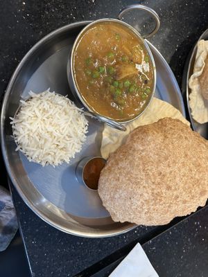 Aloo mutter  at Udupi Palace in Berkeley