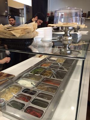 Food bar at The Chickpea in West Palm Beach