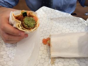 Falafel wrap at The Chickpea in West Palm Beach