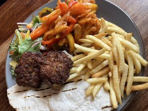 Vegan kebab   at The Greyhound Inn in Maryland