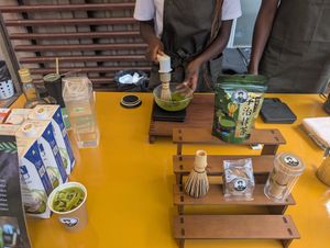 Matcha in process! at Himiko Matcha Cafe  in Nairobi