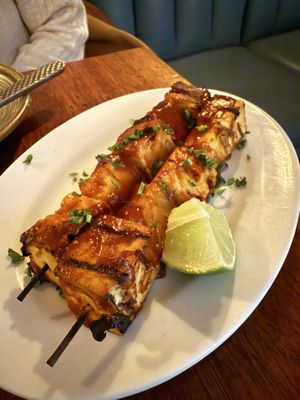 Pineapple and Tofu Skewers  at aíso in San Francisco