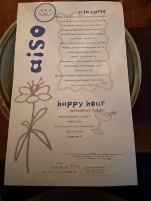 Food   at aíso in San Francisco