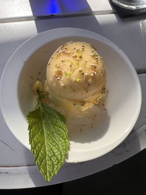 Lychee Sorbet   at aíso in San Francisco