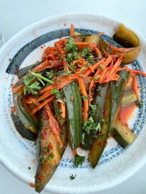 gochujang pickles at aíso in San Francisco